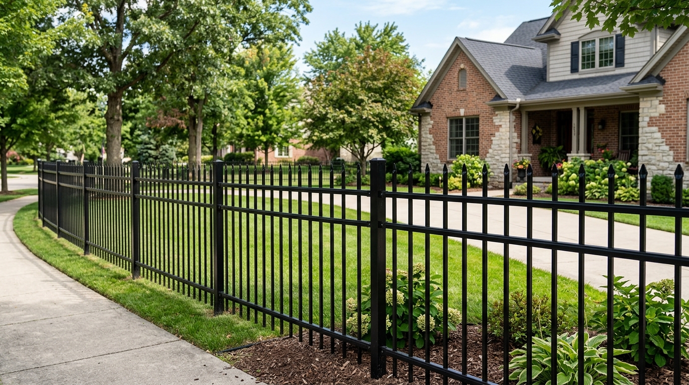 Spear Top Aluminum Fence